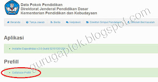 Pengertian Data Prefill pada Aplikasi  Dapodik 2013