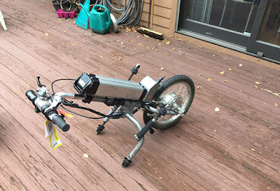 Firefly Electric Attachable Handcycle for Wheelchair, Transform your wheelchair into an electric trike or motorized tricycle or 12 mph speed machine