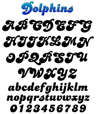 Graffiti font - font Dolphins