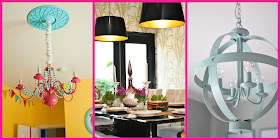 SPRAY PAINT CHANDELIER LIGHT/ LAMPARAS PINTURA SPRAY DIY