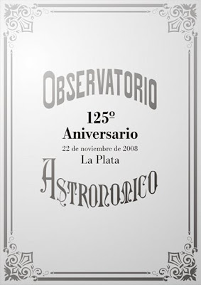 Placa 125 aniversario Observatorio Astronómico La Plata