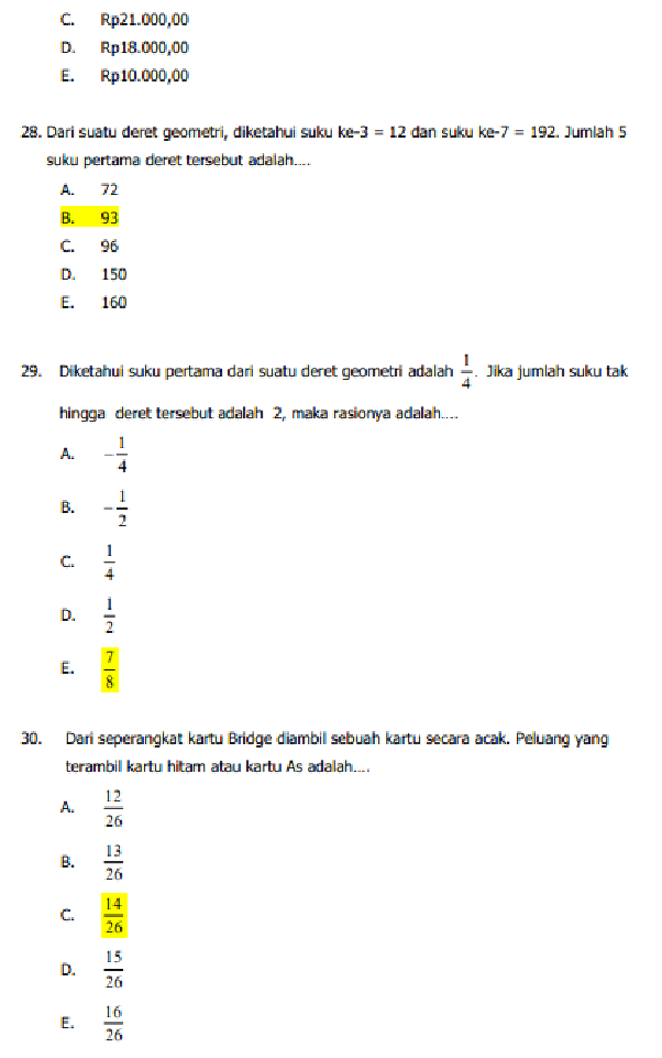 Most Wanted Latihan Soal Unbk Matematika Smk 2019 Dan Pembahasannya