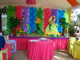 Fiestas Infantiles, Decoracion La Princesa y el Sapo, Salones