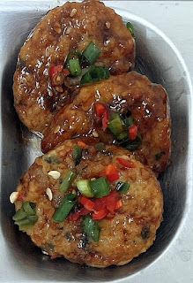 Korean meatballs with teriyaki sauce