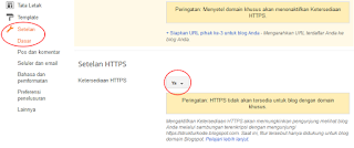 cara mudah mengaktifkan fitur https di blogspot