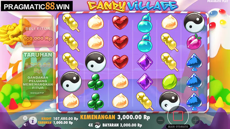 Simbol scatter Ying Yang Candy Village