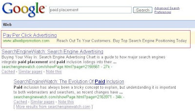 Search Engine Marketing: Paid Placement