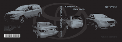 Manual do proprietário Toyota Corolla Fielder