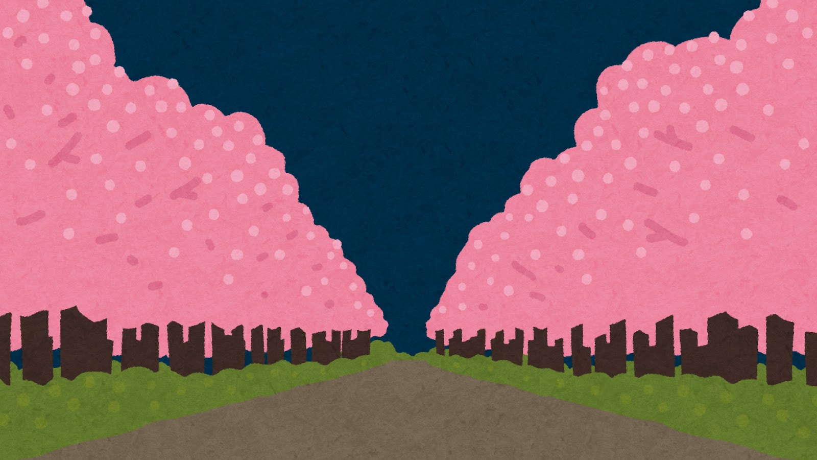 夜桜の背景素材 かわいいフリー素材集 いらすとや 夜桜の背景素材 かわいいフリー素材集 いらすとや