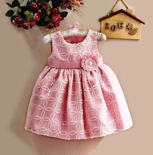 Contoh Dress Baby Lucu Branded Pink Cantik