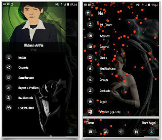 BBM Mod Dark Angel v3.3.1.24 Free Download Bebas Iklan