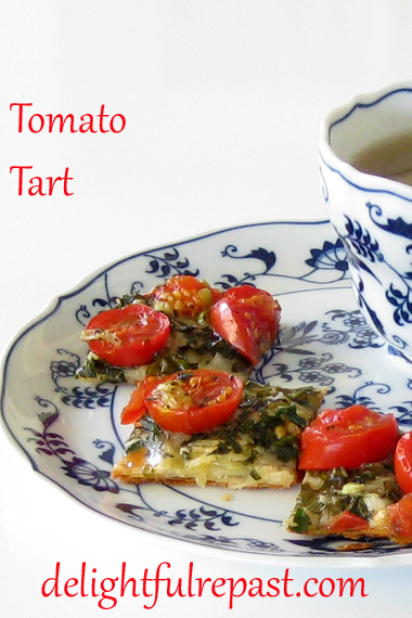 Tomato Tart - for Appetizers or Afternoon Tea / www.delightfulrepast.com