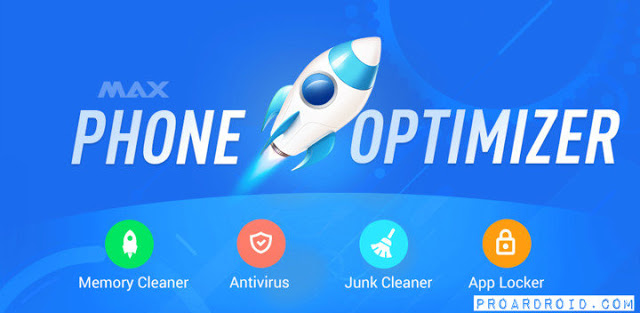  تطبيق MAX Optimizer v2.0.1 لتسريع وتنظيف الهاتف كامل للأندرويد مجاناً logo