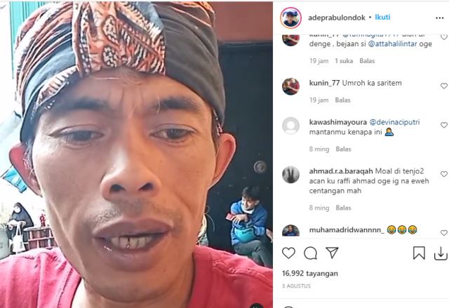 Ade Londok Tagih Umroh Ke Raffi Ahmad - IGadeprabulondok