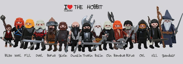 Los personajes de El Hobbit hechos clicks