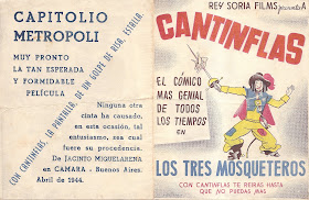 Los Tres Mosqueteros - Folleto Doble - Cantinflas