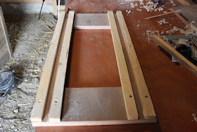 Completed section of crosscut saw table
