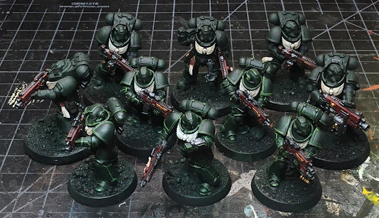 Dark Angels Intercessors and Heavy Intercessors WIP