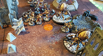 Warhammer 40k - 9th Edition - Blood Angels vs Creations of Bile - 100pts - Eternal War - Incursion - Centre Ground Mission