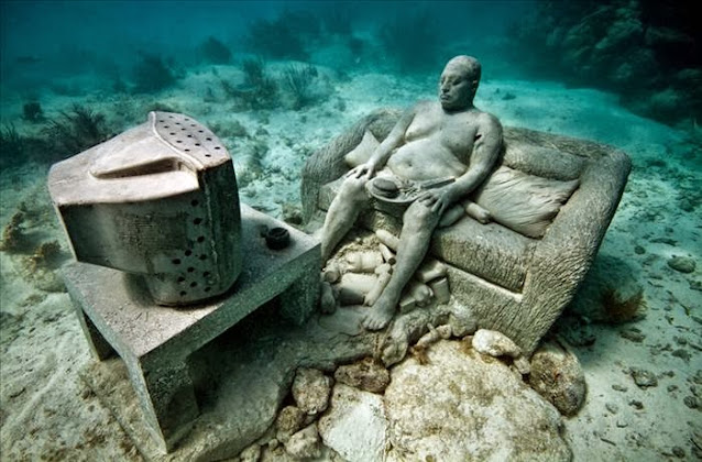 Underwater Sculptures, Artificial Reefs by Omar Cherif, One Lucky Soul