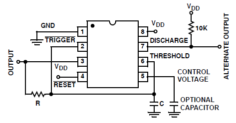 ICM7555 Astable Power Supply Consideration Circuit and Datasheet