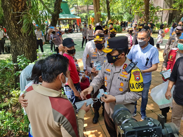 Kapolda Jawa Timur Irjen Pol Nico Afinta, didampingi Pejabat Utama Polda Jatim