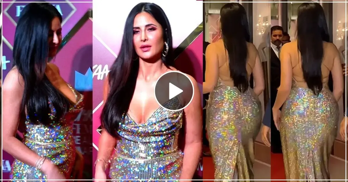 Katrina Kaif in a gilter backless dress