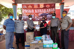 Handry Bawiling Serahkan Bantuan Polsek Jayapura Utara Peduli Korban Kebakaran Dok IX