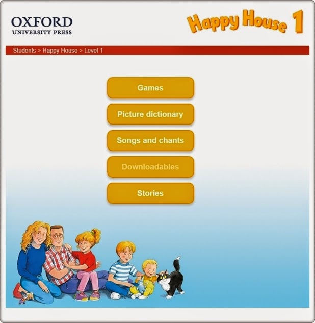 "Happy House, Nivel 1" (Aplicación interactiva de Inglés de 1º de Primaria). Editorial Oxford.