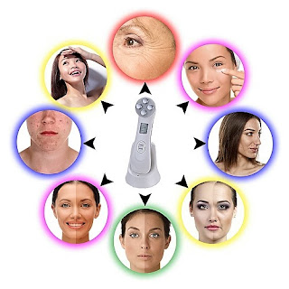 Au Fait Skin Care Galvanic High Frequency RF LED Light Therapy Facial Skin Tightening Beauty Device Facial Care System.