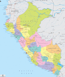 Peru - Bản đồ địa lý của Peru
