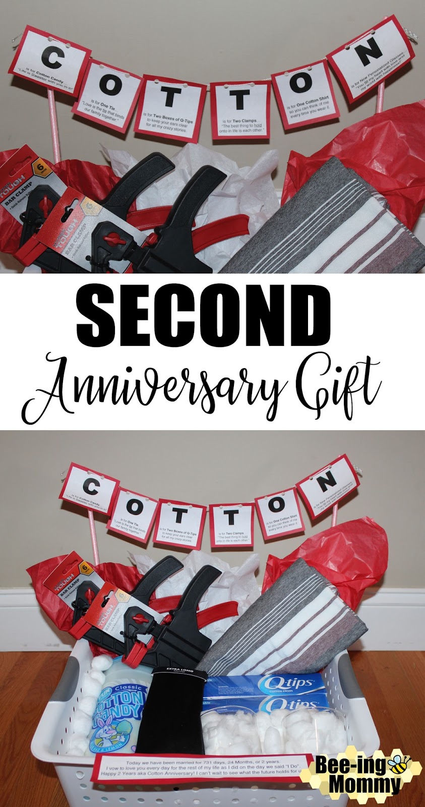  Cotton  Anniversary  Gift  Basket plus several more gift  