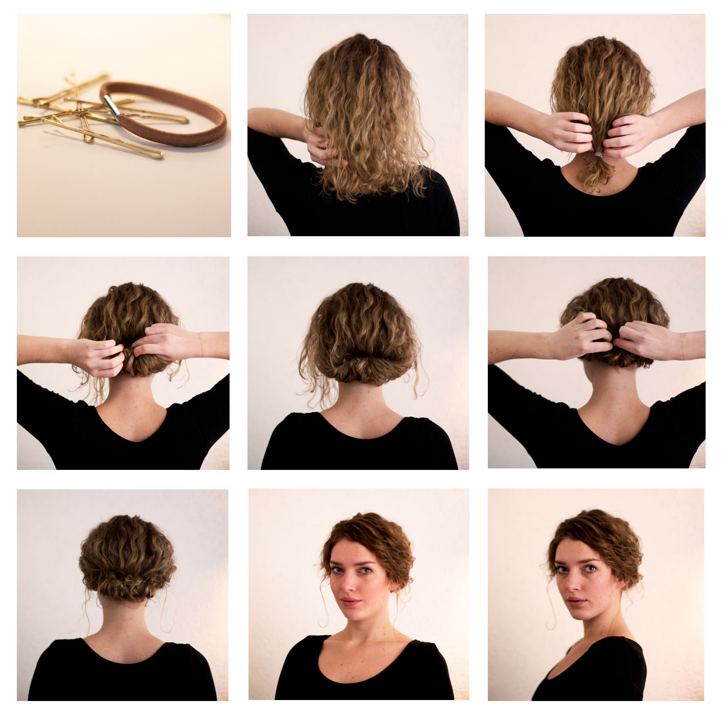 Hair tutorial: loose updo title=