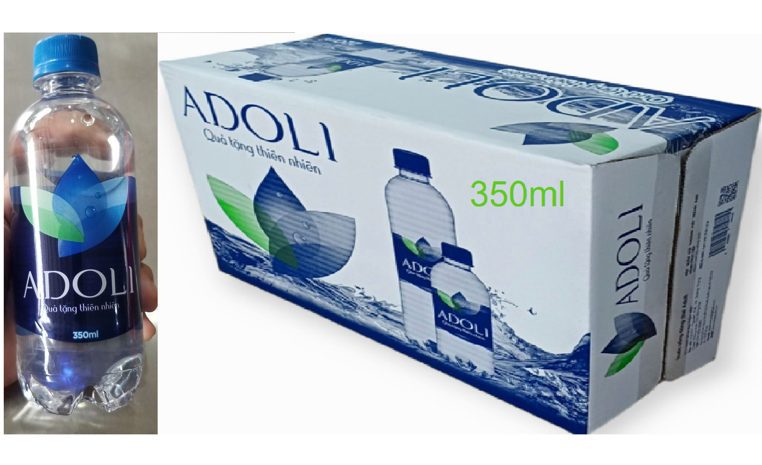 Nước suối chai nhỏ Adoli Thùng 24*350ml