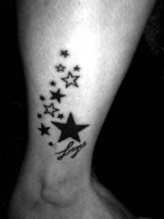 Calf Tattoo Picture With Star Tattoo Designs With Image Calf Star Tattoo