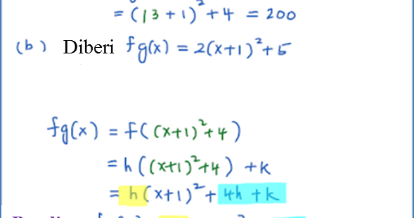 Contoh Soalan Fungsi Matematik Tambahan - Kuora o