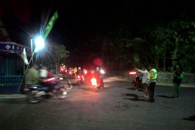 Pengamanan Malam Takbir Hari Raya Idul Fitri 1438 Kecamatan Pajangan