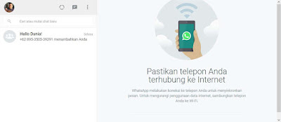 Tampilan WhatsApp Web