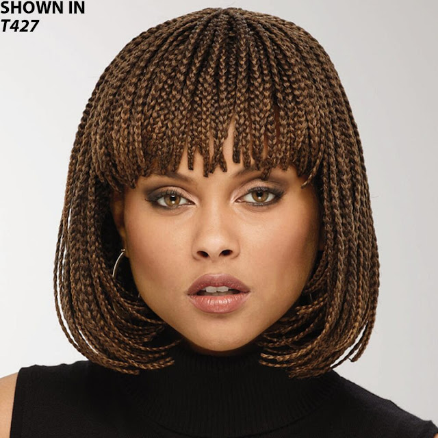 Human hair braided wigs
