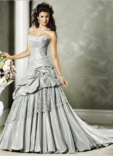 Silver Wedding Gowns