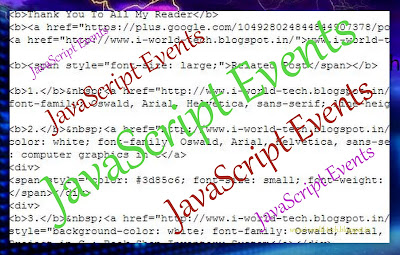 javascript event