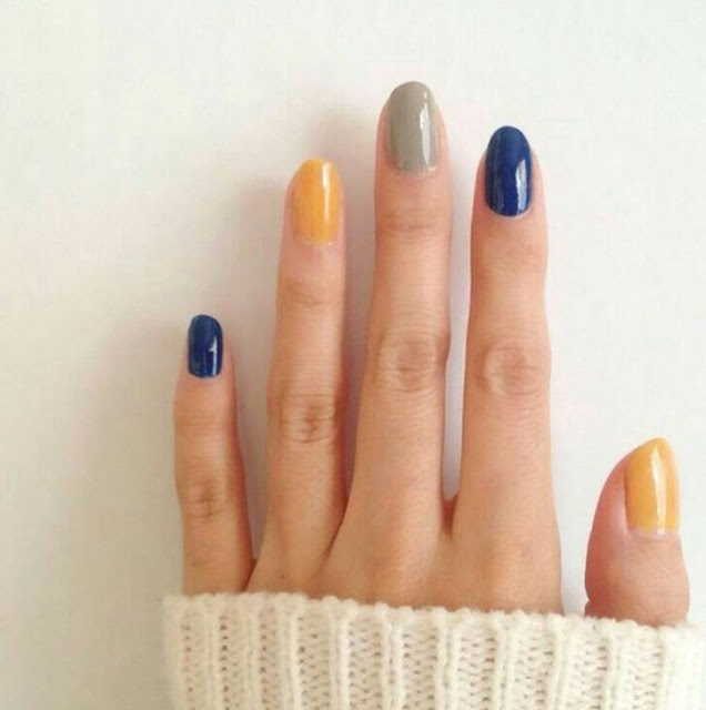 Simple Nail Art Designs In Multiple Colors