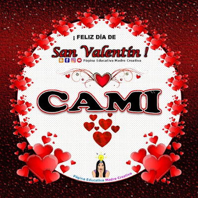 Feliz Día de San Valentín - Nombre Cami
