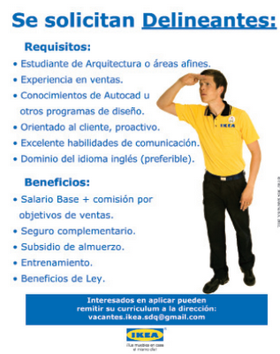 Empleo IKEA solicita Delineantes Envia tu CV 