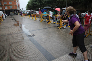 Campeonato de lanzamiento de chapela en las fiestas de Retuerto