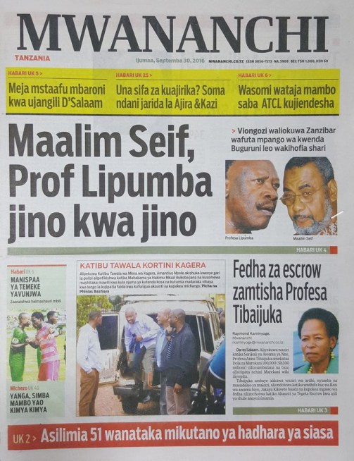 Habari Zilizopo Katika Magazeti ya Leo Ijumaa ya Septemba 30
