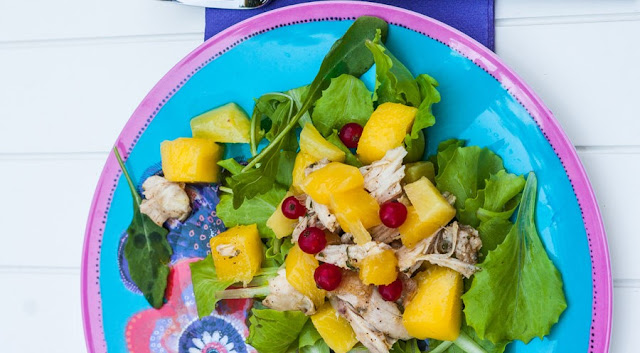 Chicken, Pineapple, & Mango Salad