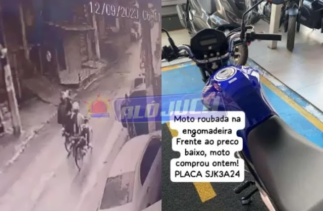 Homem compra moto e em menos de 24 horas é roubada em Salvador; veja o vídeo