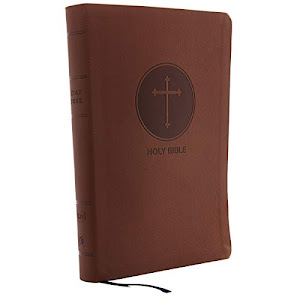 KJV, Reference Bible, Center-Column Giant Print, Leathersoft, Brown, Red Letter, Comfort Print: Holy Bible, King James Version