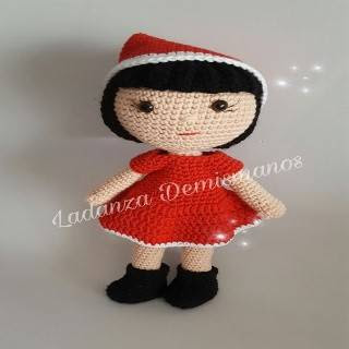 PATRON GRATIS MUÑECA NAVIDAD AMIGURUMI 31797